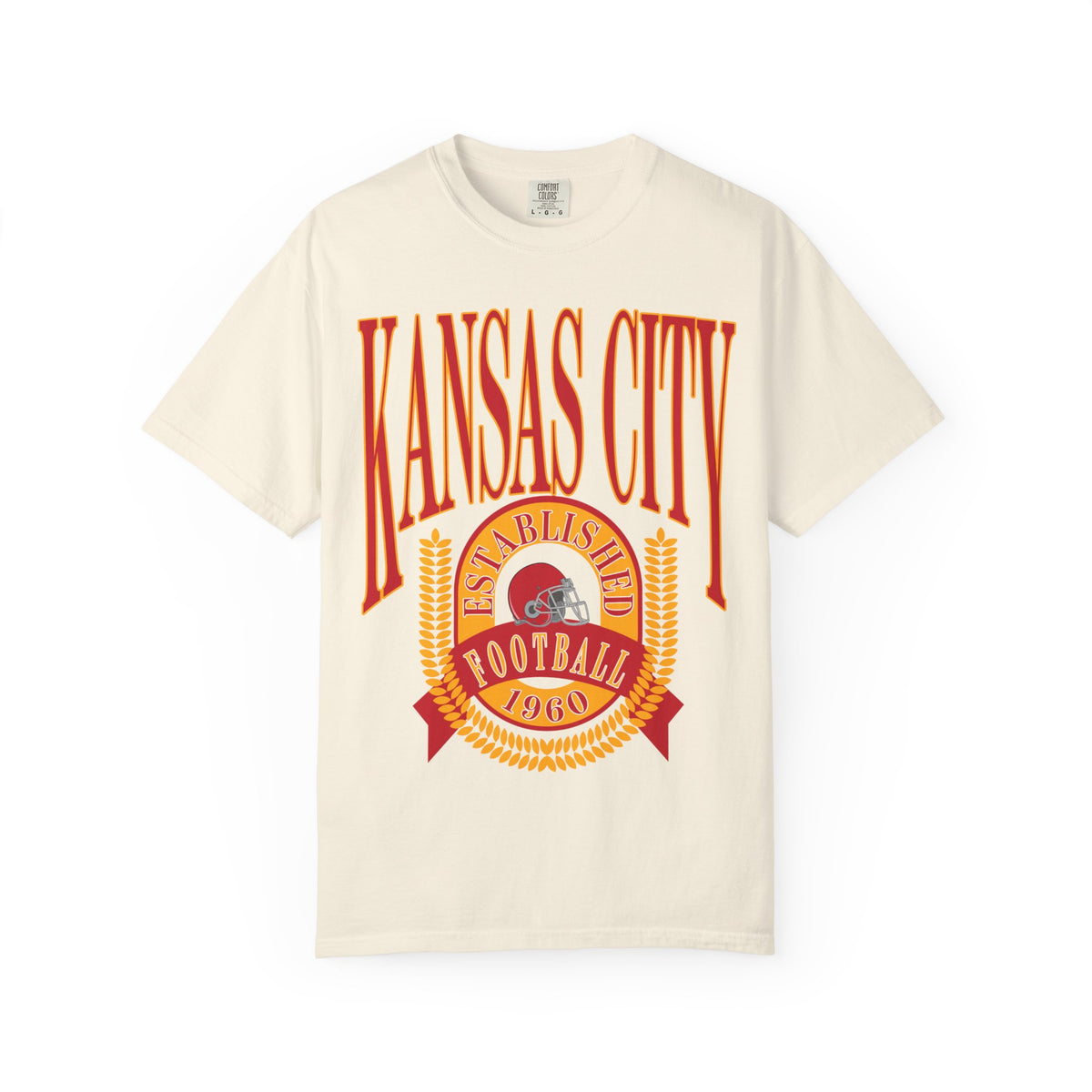 Kansas City Football Comfort Colors Tee