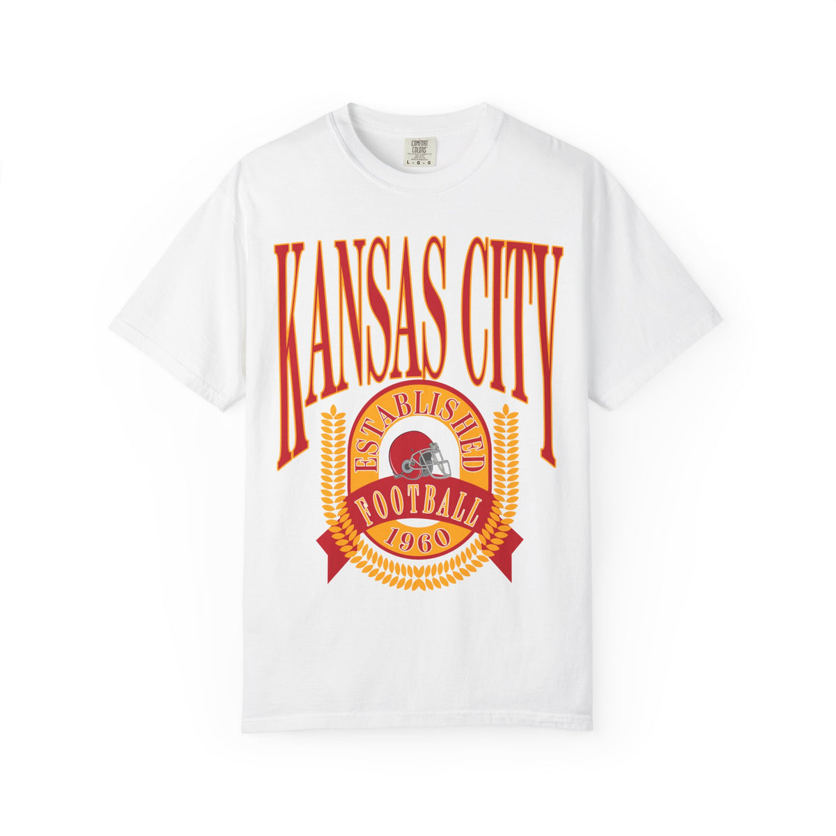 Kansas City Football Comfort Colors Tee