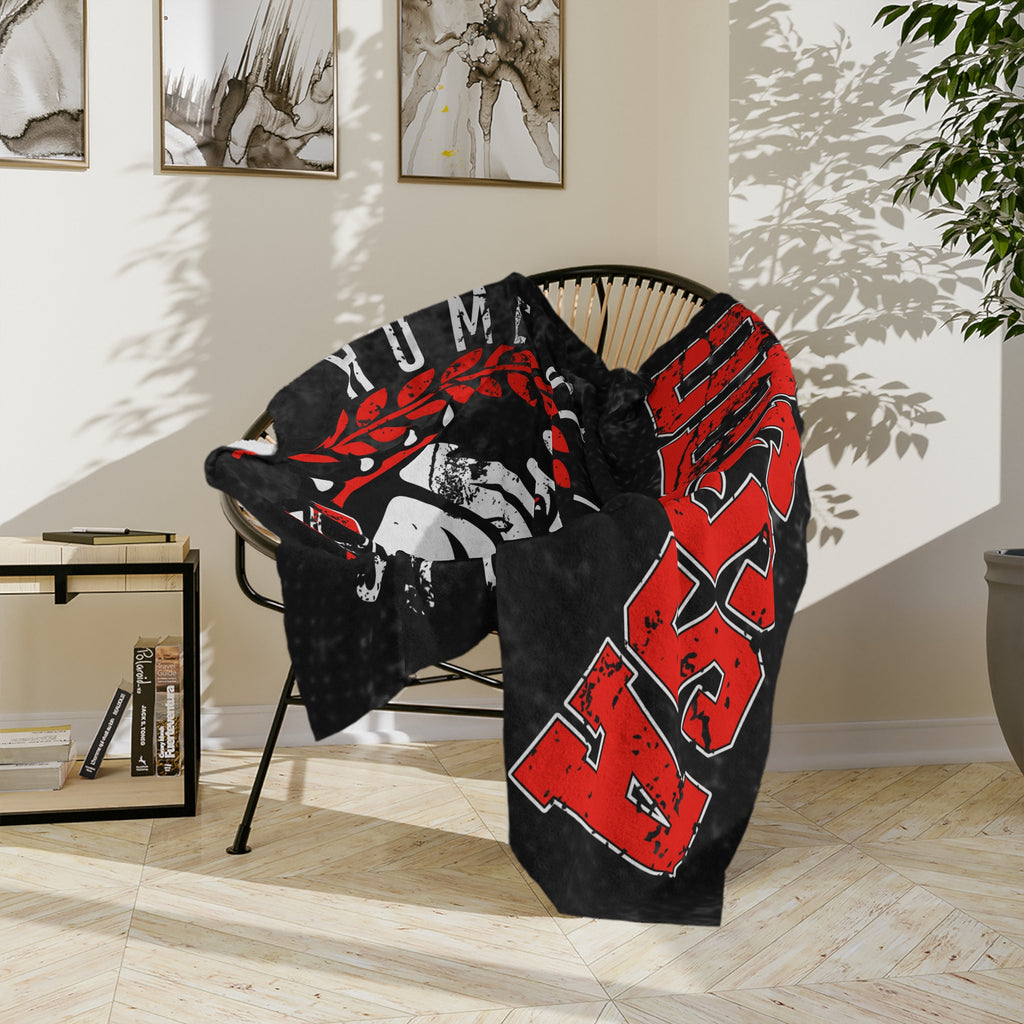 Odessa Bulldogs Velveteen Throw Blanket — "Home of the Bulldogs" Microfiber Cozy Throw