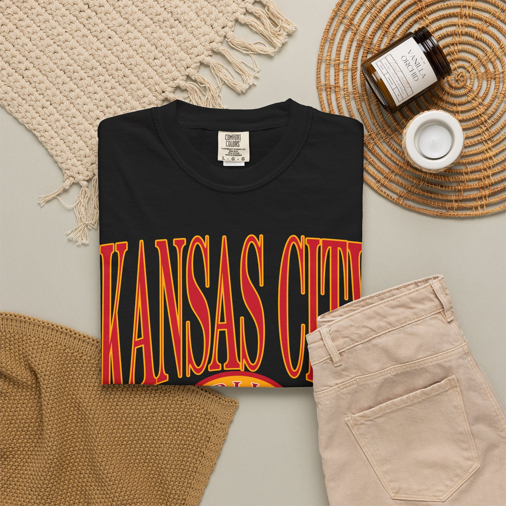 Kansas City Football Comfort Colors Tee