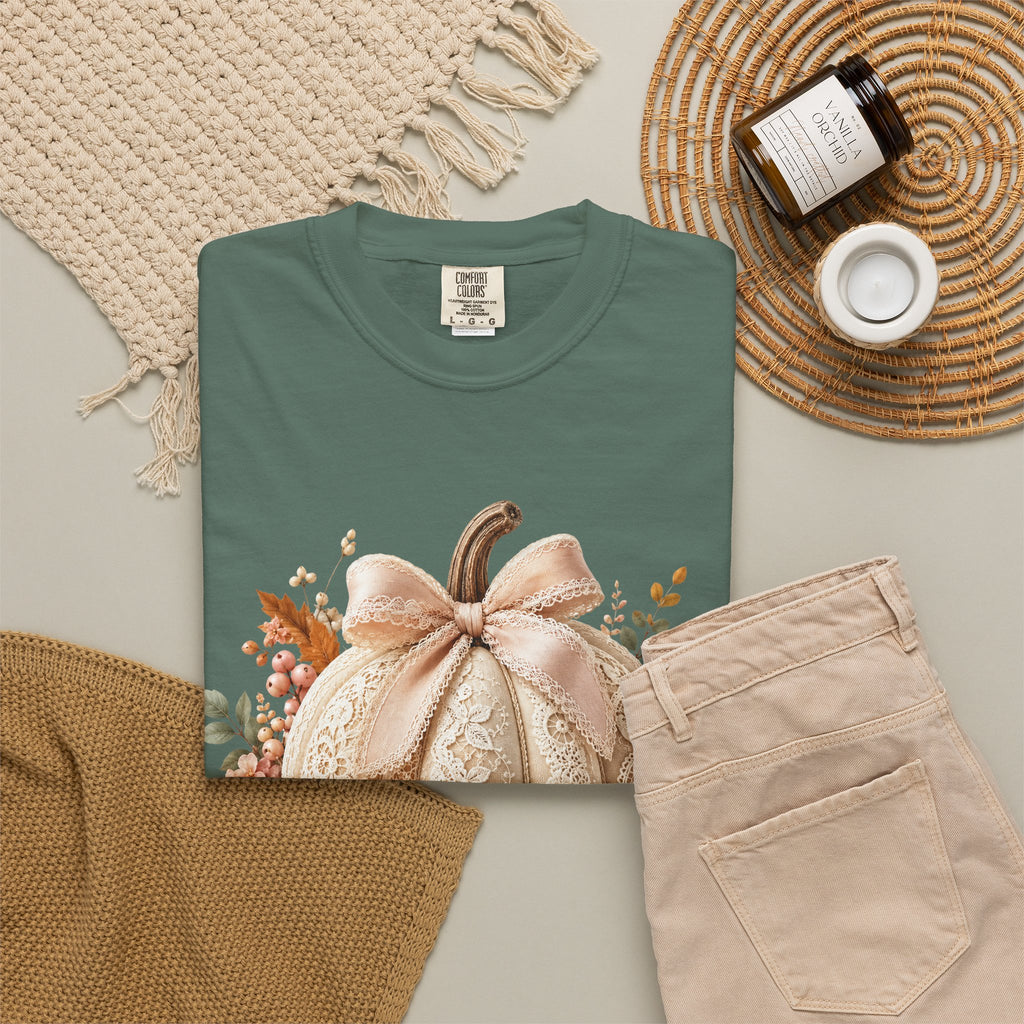 Floral Fall Pumpkin Tee
