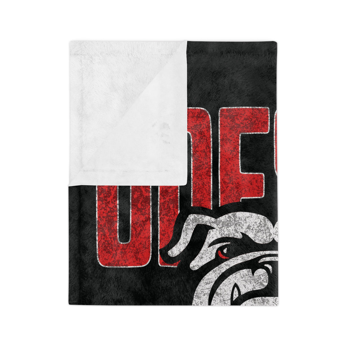 Odessa Bulldogs Mascot Blanket | Velveteen Microfiber Blanket
