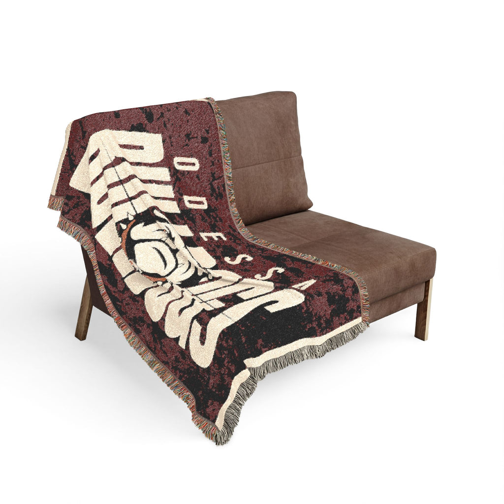 Odessa Bulldogs Woven Blanket