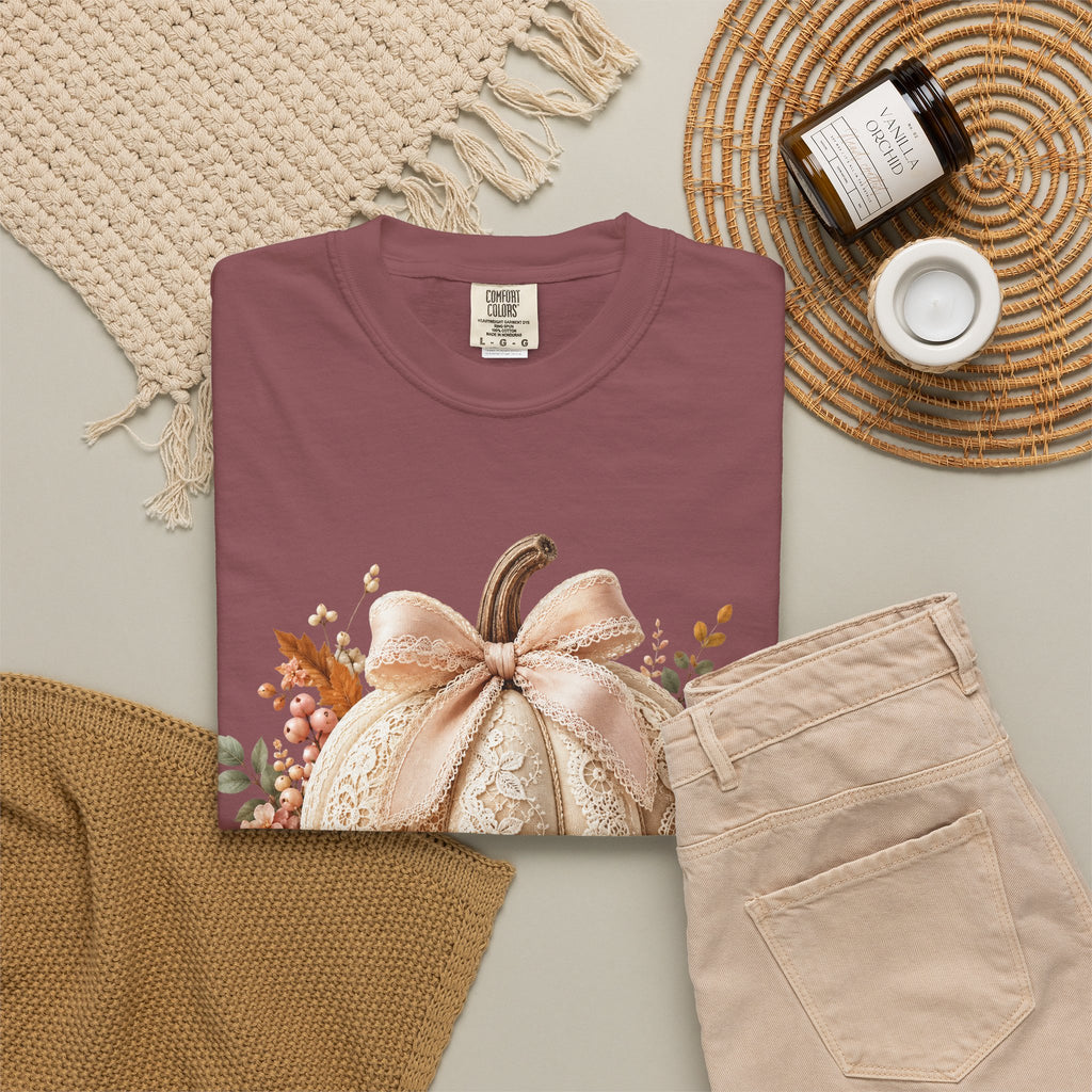 Floral Fall Pumpkin Tee