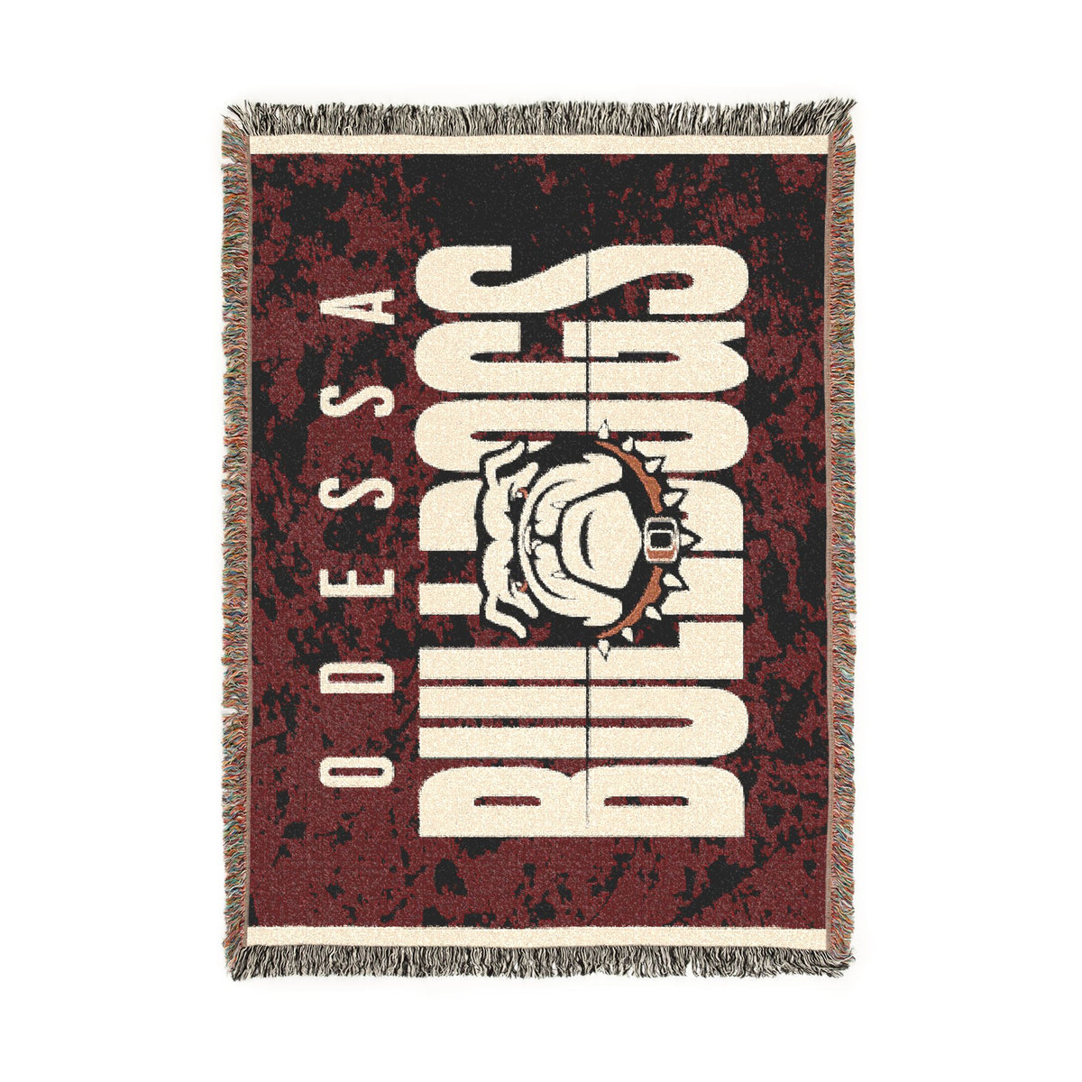 Odessa Bulldogs Woven Blanket