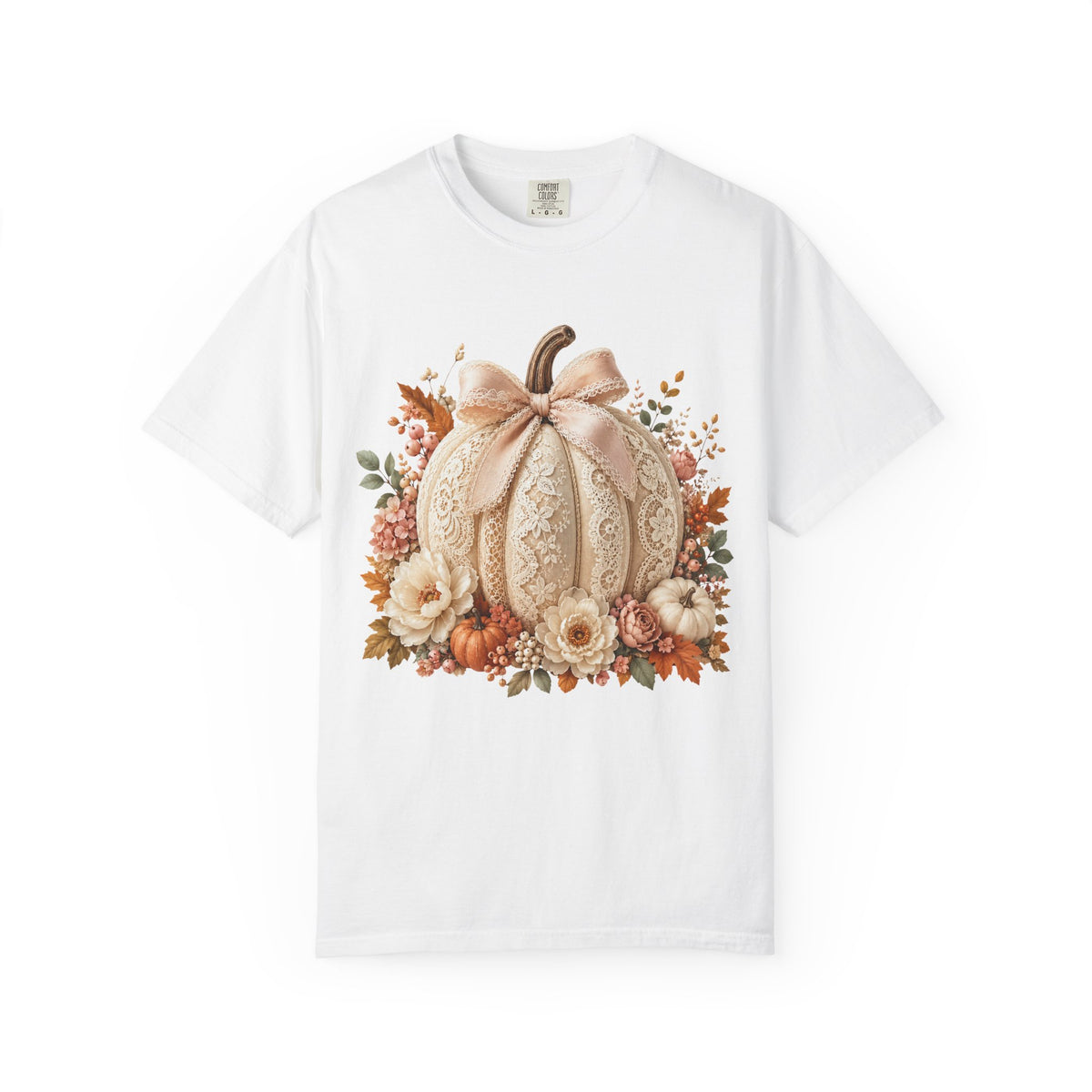 Floral Fall Pumpkin Tee