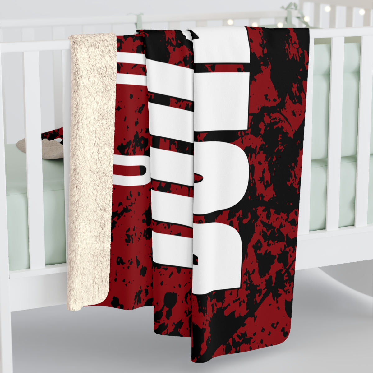 Odessa Bulldogs Sherpa Fleece Blanket | Bulldog Mascot Team Throw