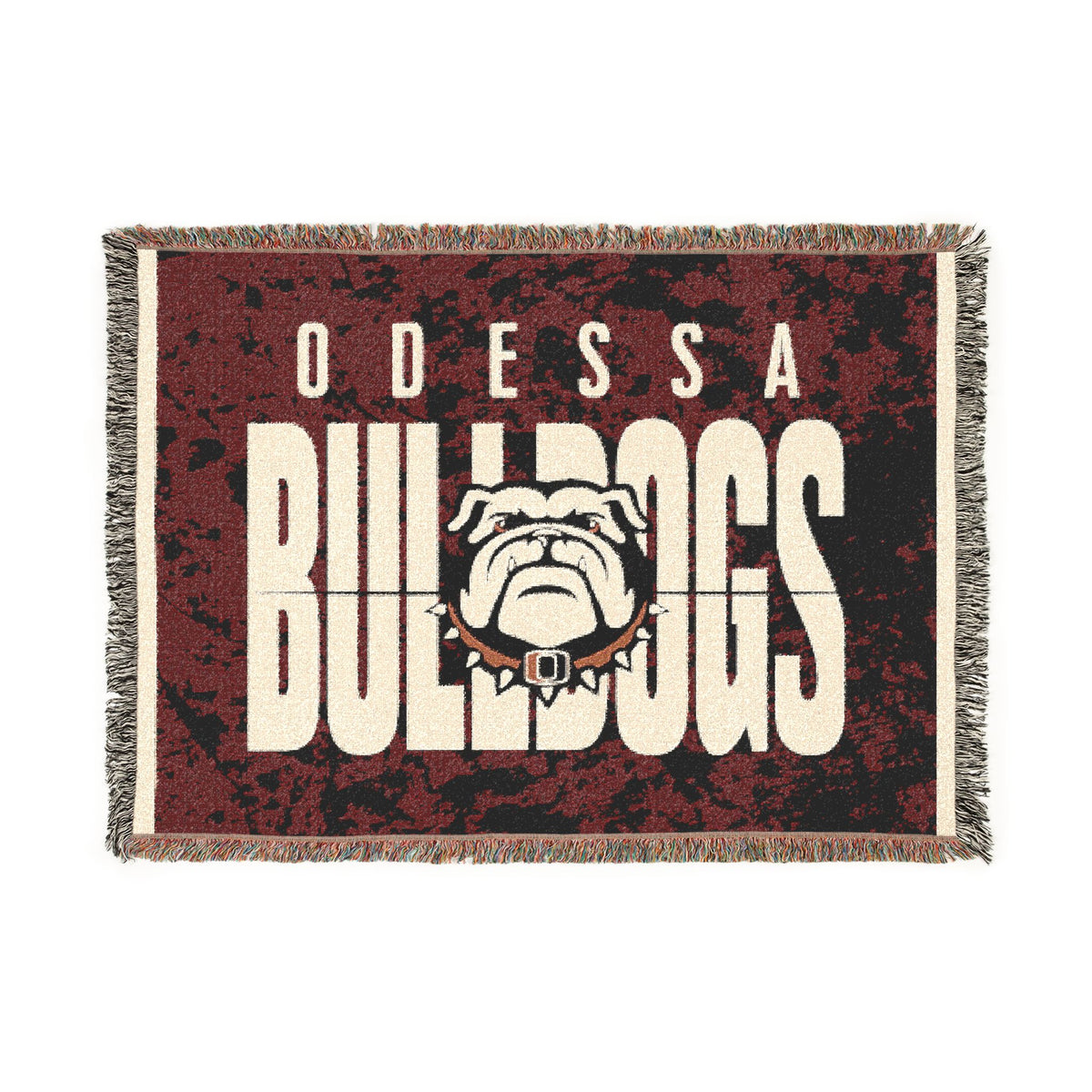 Odessa Bulldogs Woven Blanket