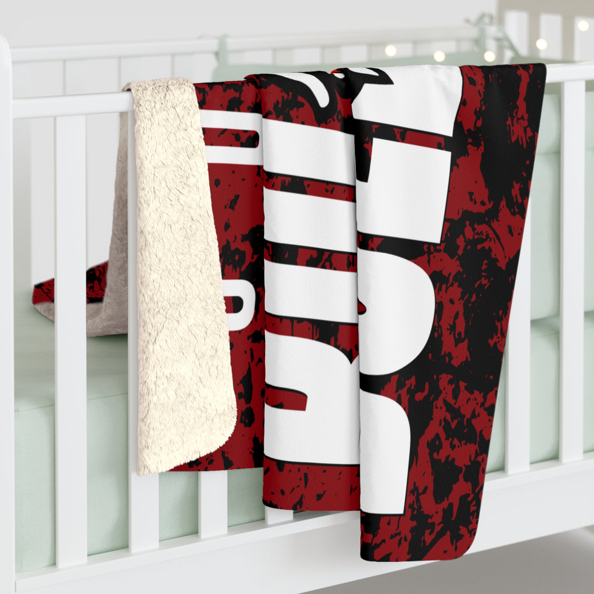 Odessa Bulldogs Sherpa Fleece Blanket | Bulldog Mascot Team Throw