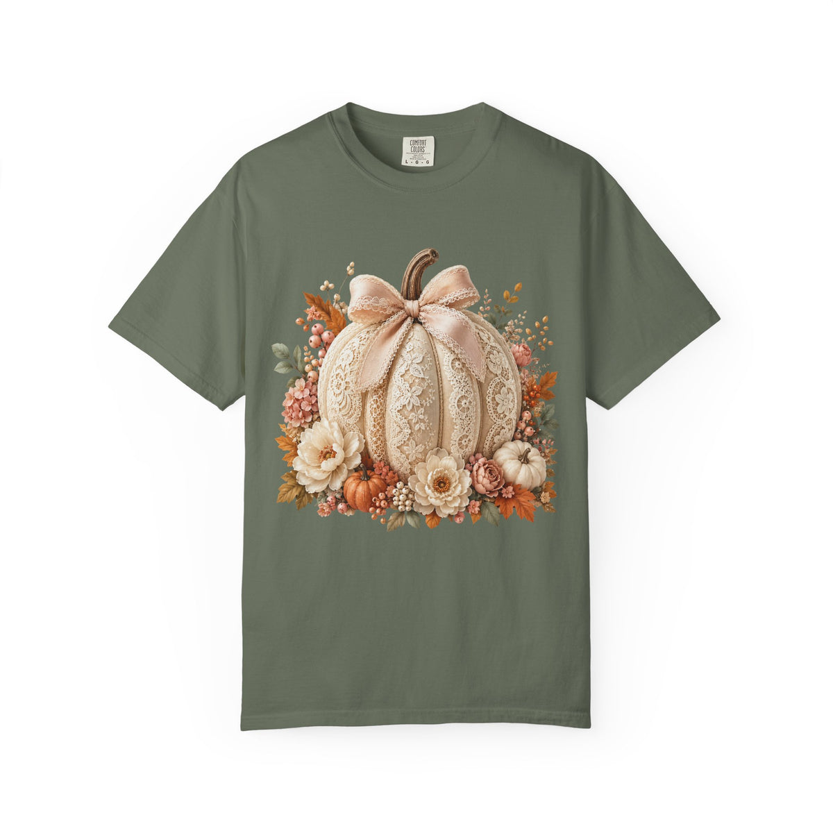 Floral Fall Pumpkin Tee