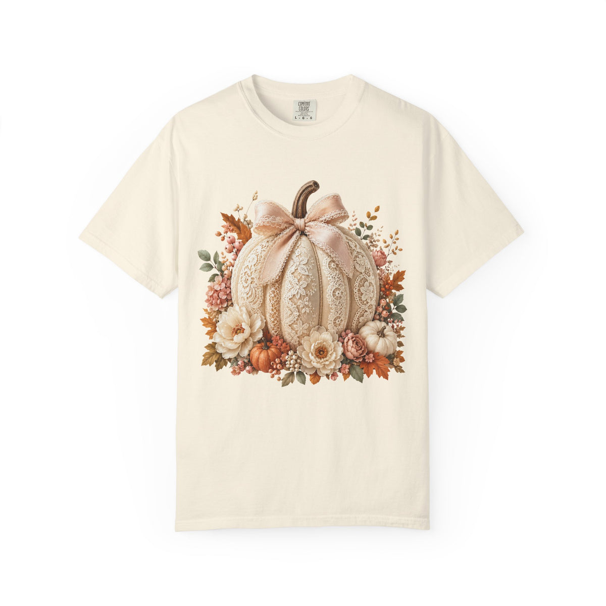 Floral Fall Pumpkin Tee