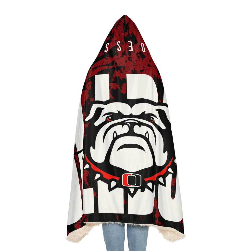 Odessa Bulldogs Hooded Blanket