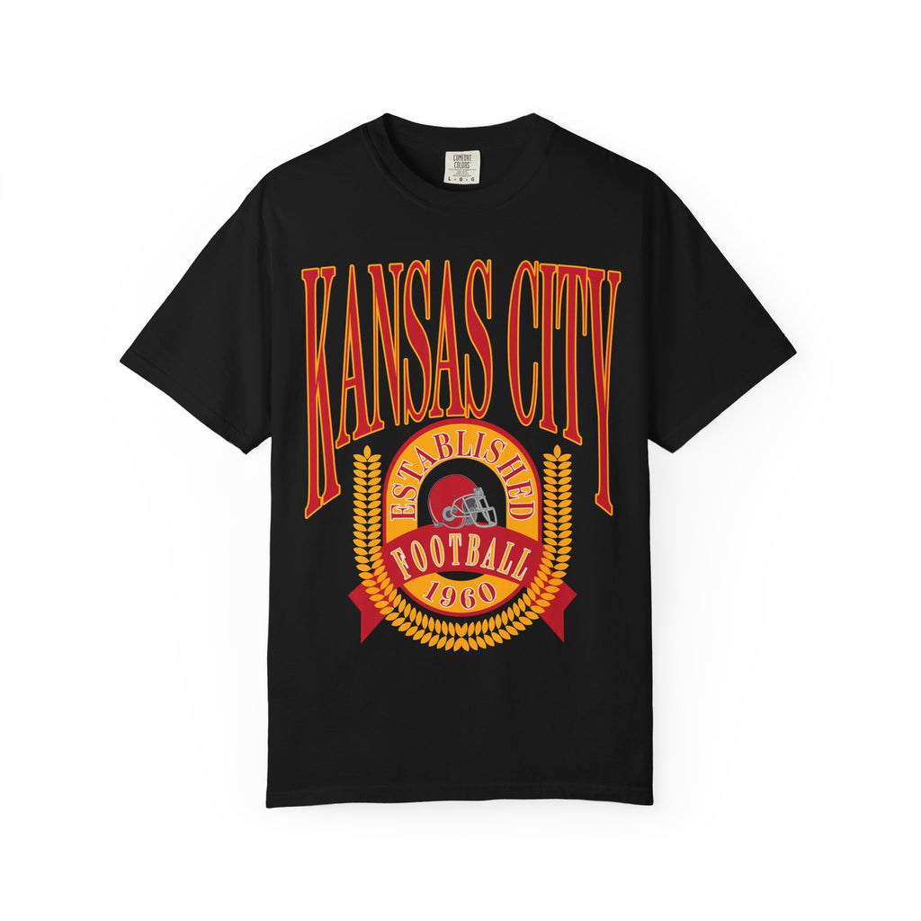 Kansas City Football Comfort Colors Tee